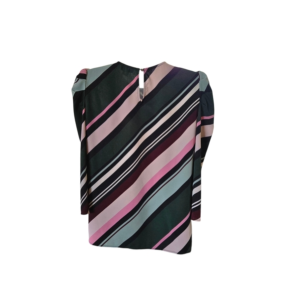 Vince Camuto Multicolor Striped Blouse - Picture 6 of 9
